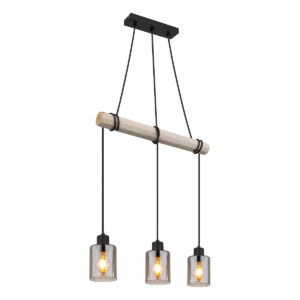 Globo Hadera hanglamp – E27 (grote fitting) – Zwart