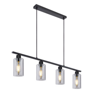 Globo Hadera hanglamp – E27 (grote fitting) – Zwart