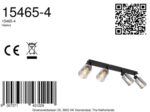 Globo Hadera spot – E27 (grote fitting) – Zwart - Image 6