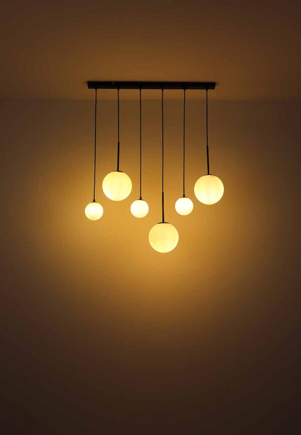 Globo Hallie hanglamp – E27 (grote fitting) – Zwart - Image 4
