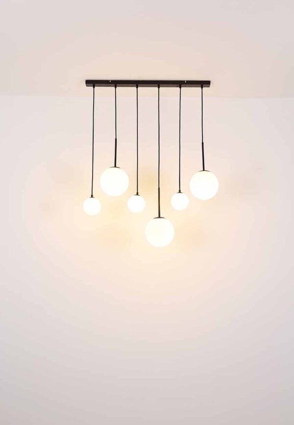 Globo Hallie hanglamp – E27 (grote fitting) – Zwart - Image 5