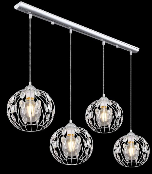 Globo Hanako hanglamp – E27 (grote fitting) – Chroom - Image 4
