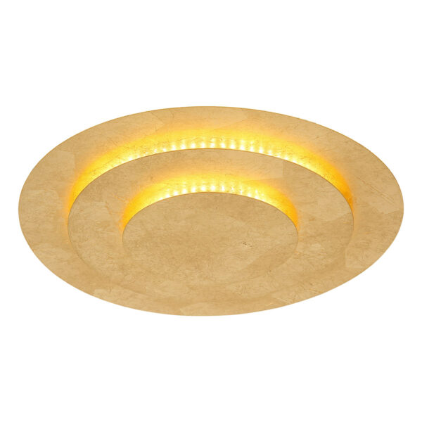 Globo Heda plafonniere – ø 35 cm – Ingebouwd (LED) – Goud