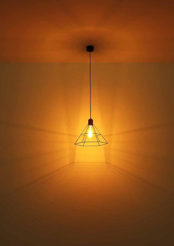 Globo Helene hanglamp – ø 35 cm – E27 (grote fitting) – Zwart - Image 4