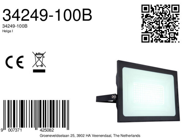 Globo Helga i buitenlamp – Ingebouwd (LED) – Zwart - Image 5