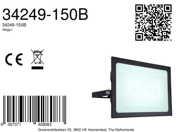 Globo Helga i buitenlamp – Ingebouwd (LED) – Zwart - Image 5