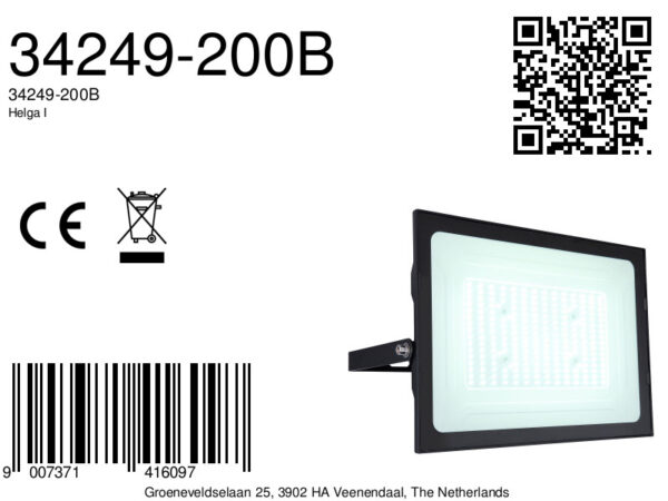 Globo Helga i buitenlamp – Ingebouwd (LED) – Zwart - Image 5