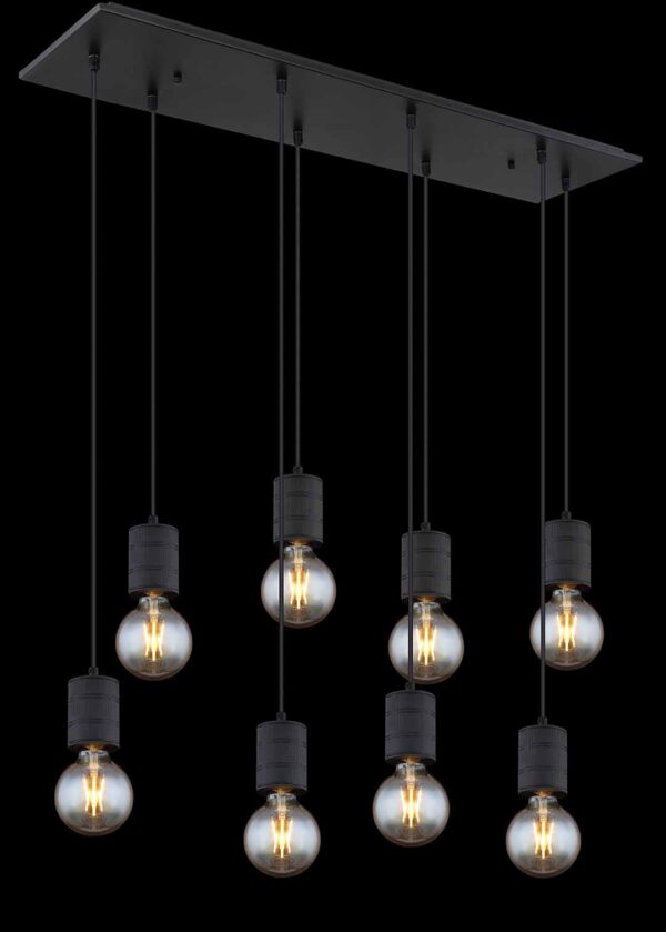 Globo Hermine hanglamp – E27 (grote fitting) – Zwart - Image 4