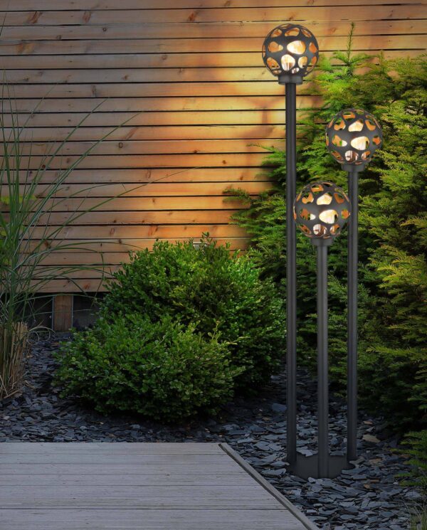Globo Hilario vloerlamp – LED + E27 – Antraciet - Image 4