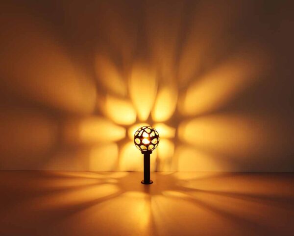 Globo Hilario vloerlamp – ø 20 cm – LED + E27 – Antraciet - Image 4