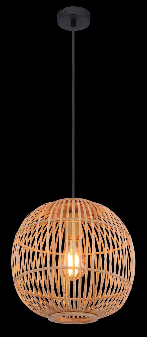 Globo Hildegard hanglamp – ø 30 cm – E27 (grote fitting) – Naturel - Image 3