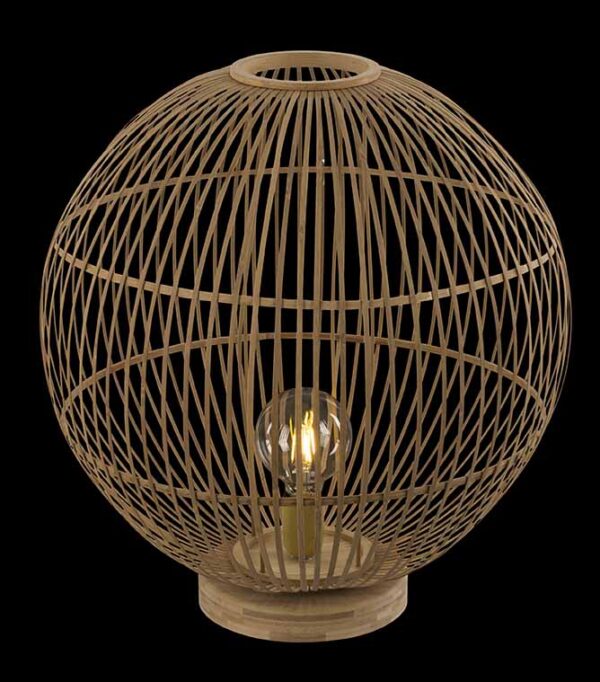 Globo Hildegard tafellamp – ø 50 cm – E27 (grote fitting) – Naturel - Image 3