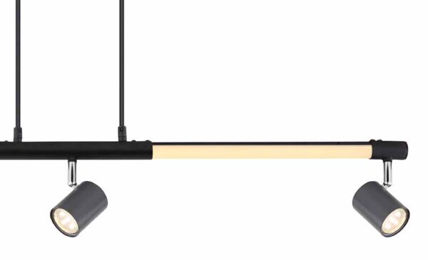 Retro metalen zwarte hanglamp Globo Hl - Image 3