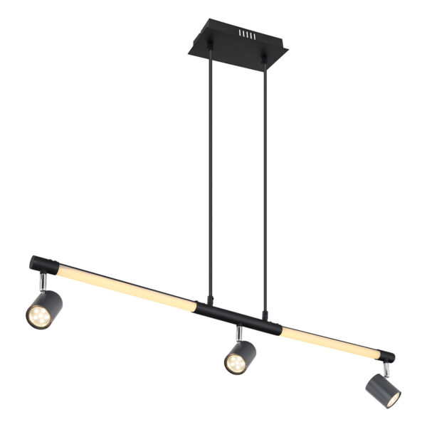 Globo Hl hanglamp – Ingebouwd (LED) – Zwart