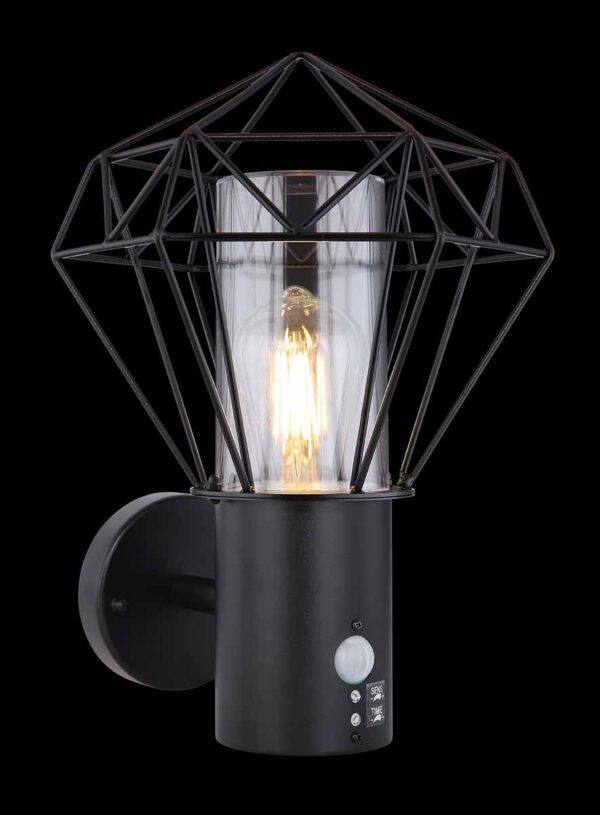 Globo Horace wandlamp – LED + E27 – Zwart - Image 3