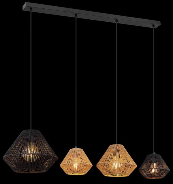 Globo Houdini hanglamp – E27 (grote fitting) – Zwart - Image 4