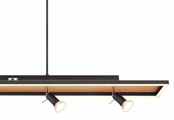 Globo Ida hanglamp – Ingebouwd (LED) – Zwart - Image 3