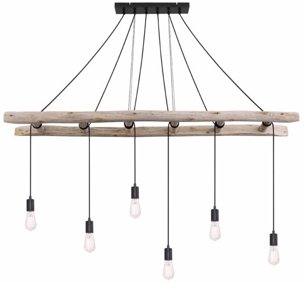 Globo Irmgard hanglamp – E27 (grote fitting) – Naturel