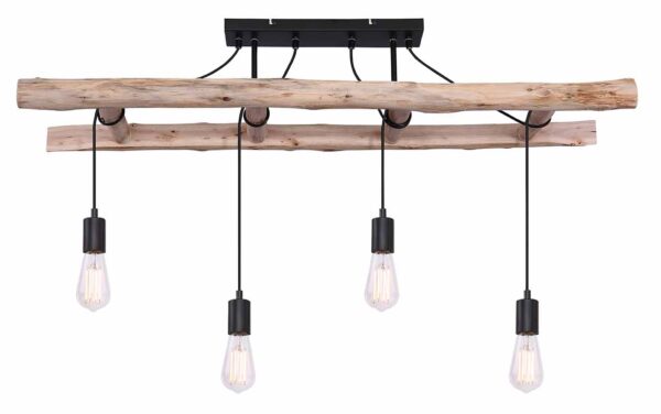 Globo Irmgard plafonniere – E27 (grote fitting) – Naturel