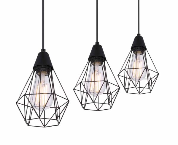 Globo Isabella hanglamp – E27 (grote fitting) – Zwart - Image 3