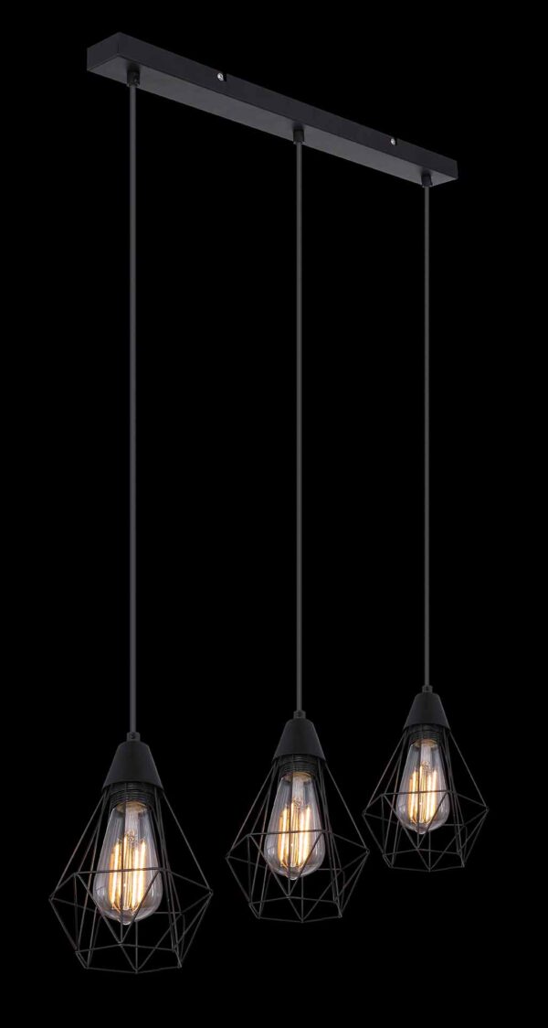 Globo Isabella hanglamp – E27 (grote fitting) – Zwart - Image 4