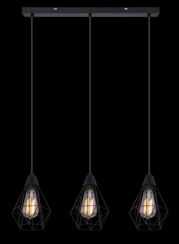 Globo Isabella hanglamp – E27 (grote fitting) – Zwart - Image 5