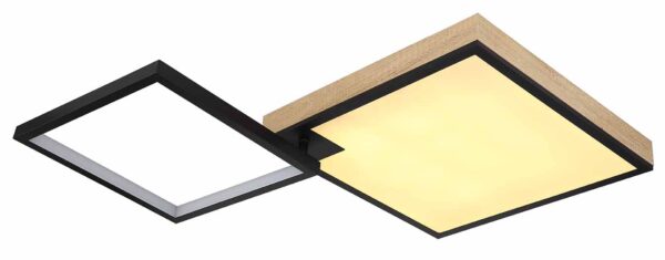 Globo Jacky plafonniere – Ingebouwd (LED) – Zwart - Image 4