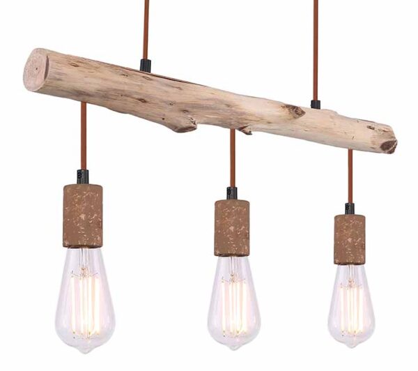 Globo Jakob hanglamp – E27 (grote fitting) – Bruin - Image 4