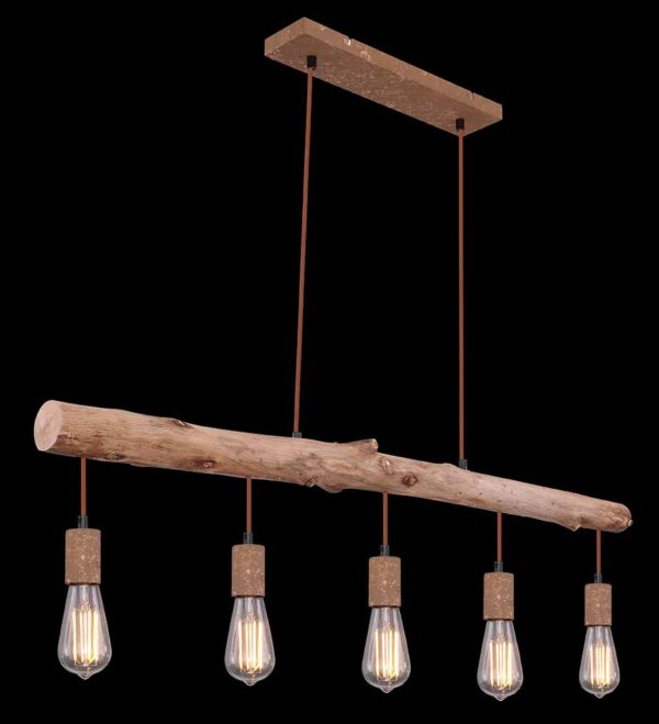 Globo Jakob hanglamp – E27 (grote fitting) – Bruin - Image 5