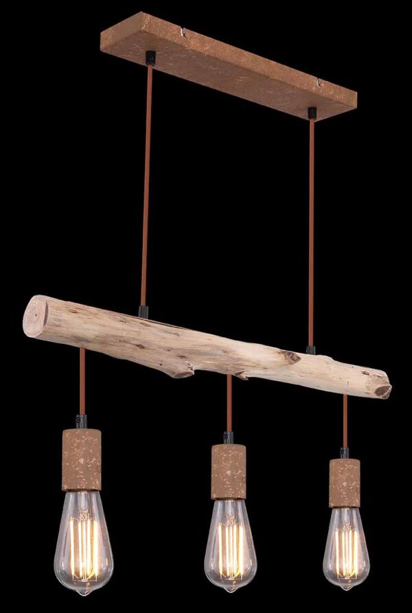 Globo Jakob hanglamp – E27 (grote fitting) – Bruin - Image 5