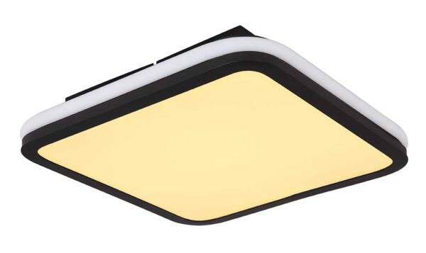 Moderne zwarte vierkante plafondlamp Globo Jaxxi - Image 4