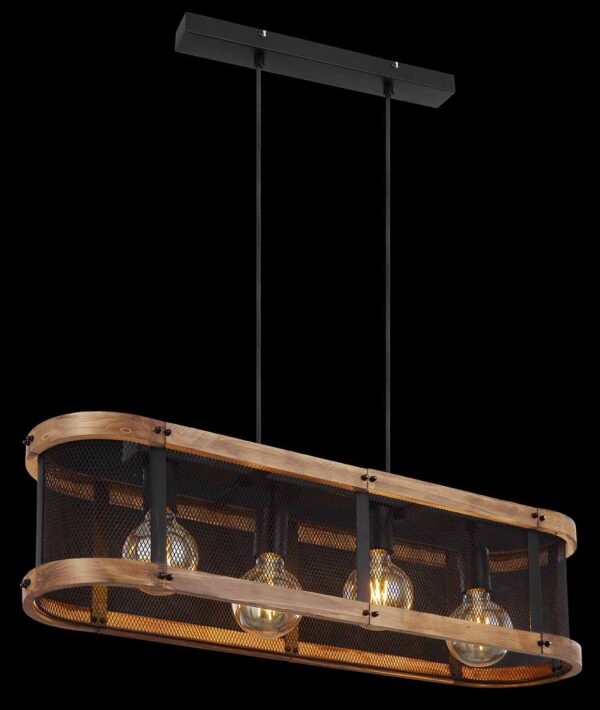 Globo Jeanie hanglamp – E27 (grote fitting) – Zwart - Image 4