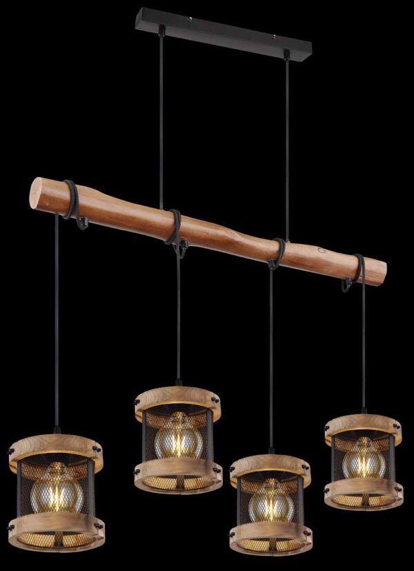 Globo Jeanie hanglamp – E27 (grote fitting) – Zwart - Image 4