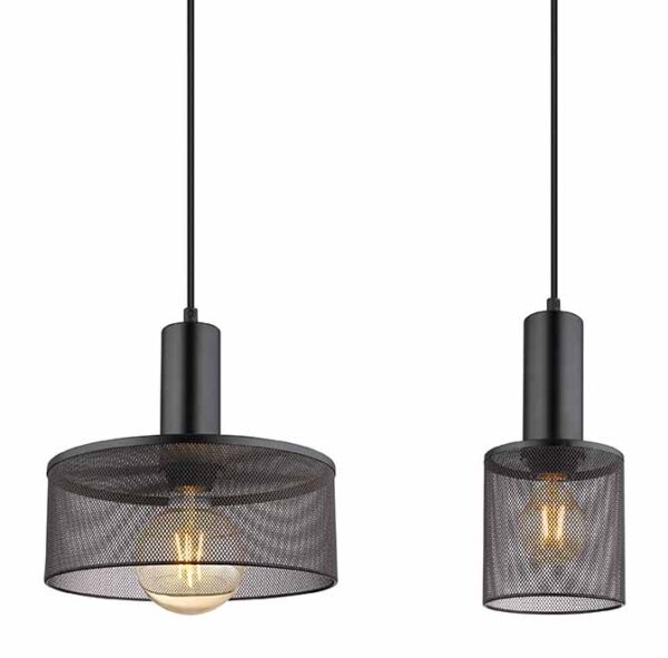 Globo Jedd hanglamp – E27 (grote fitting) – Zwart - Image 3