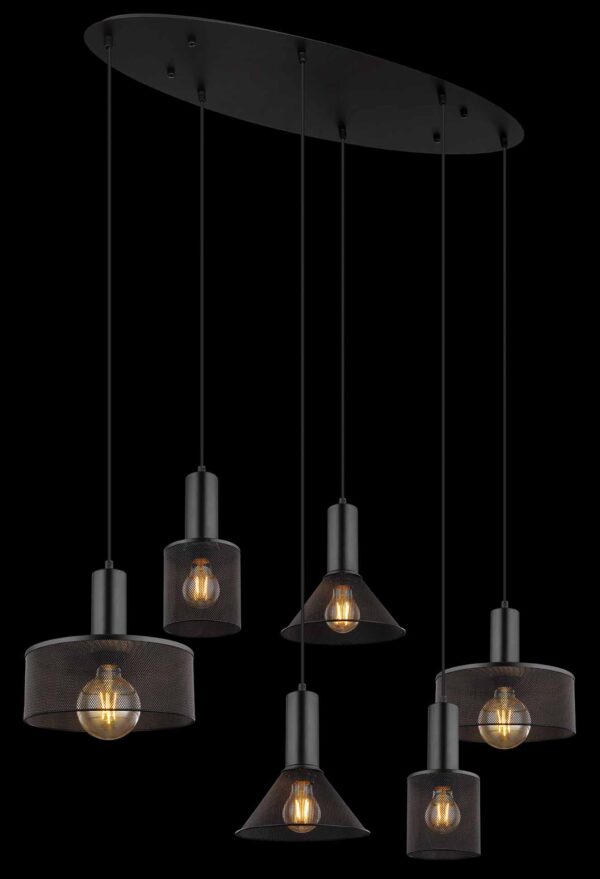 Globo Jedd hanglamp – E27 (grote fitting) – Zwart - Image 4