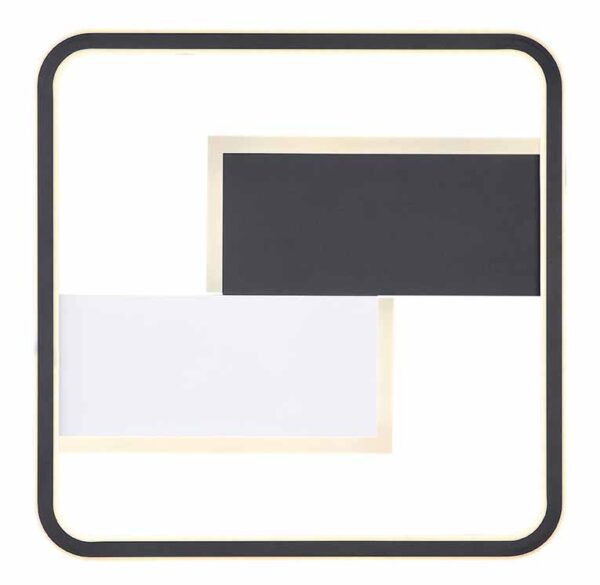 Globo Jenna plafonniere – Ingebouwd (LED) – Zwart - Image 3