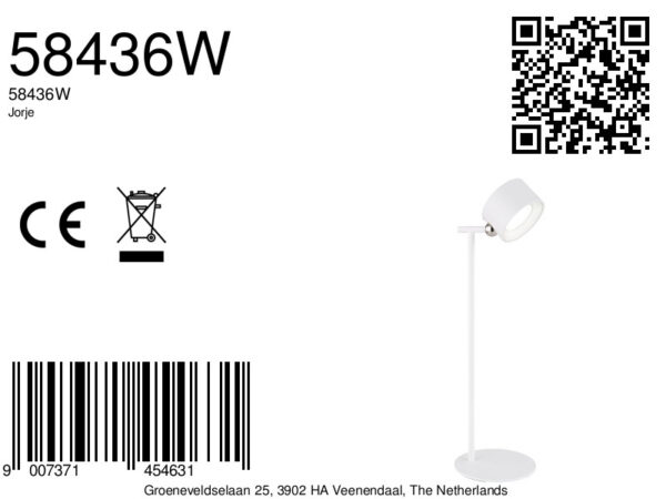 Globo Jorje tafellamp – Ingebouwd (LED) – Wit - Image 5