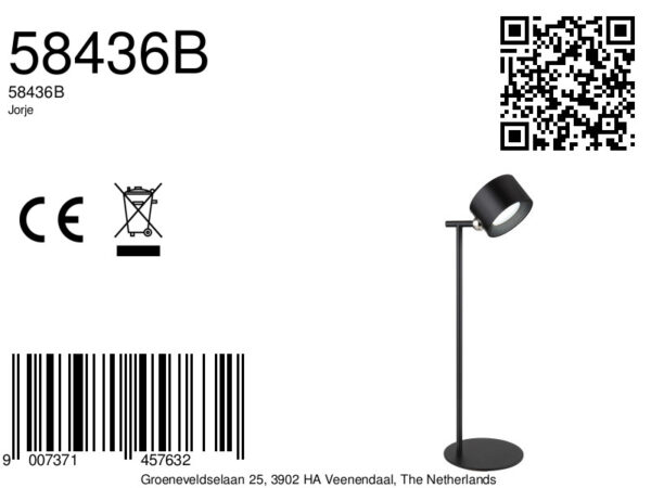 Globo Jorje tafellamp – Ingebouwd (LED) – Zwart - Image 4
