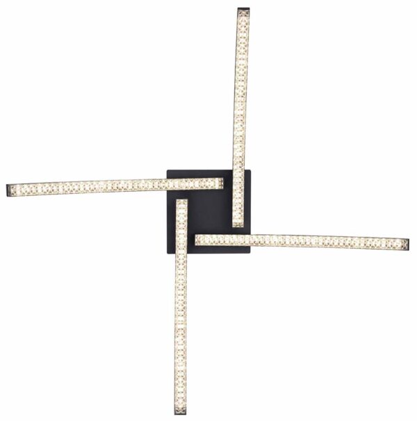 Globo Jules plafonniere – Ingebouwd (LED) – Zwart - Image 3