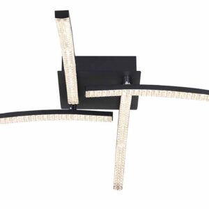 Globo Jules plafonniere – Ingebouwd (LED) – Zwart