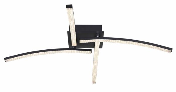 Globo Jules plafonniere – Ingebouwd (LED) – Zwart