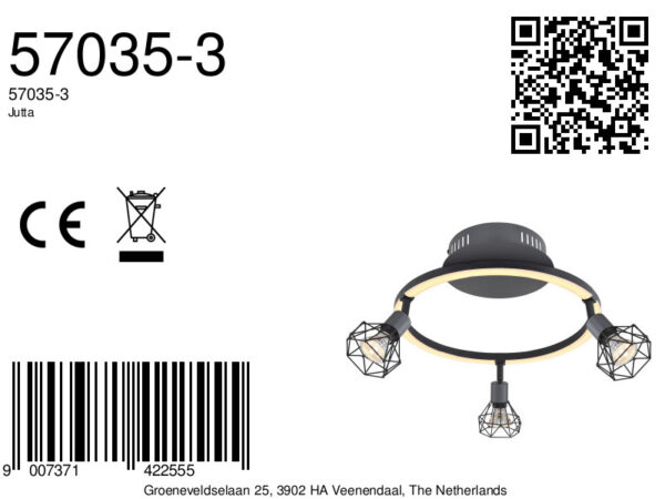 Globo Jutta spot – Ingebouwd (LED) – Grijs - Image 5