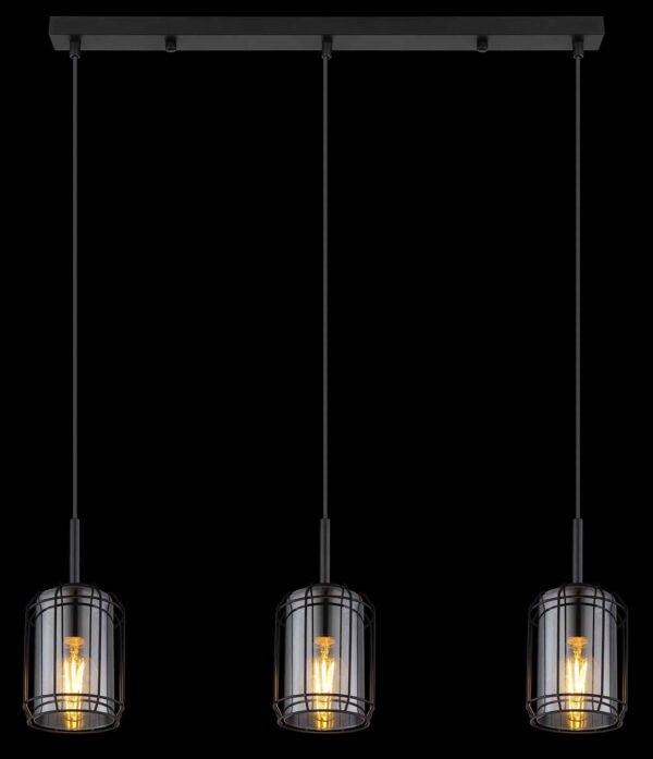 Globo Kammi hanglamp – E27 (grote fitting) – Zwart - Image 5