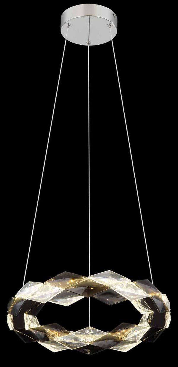 Globo Karilion hanglamp – ø 37 cm – Ingebouwd (LED) – Chroom - Image 3