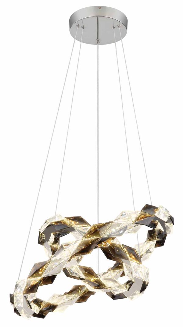 Globo Karilion hanglamp – ø 55 cm – Ingebouwd (LED) – Chroom - Image 4