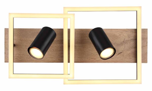 Globo Kassu plafonniere – Ingebouwd (LED) – Zwart - Image 3