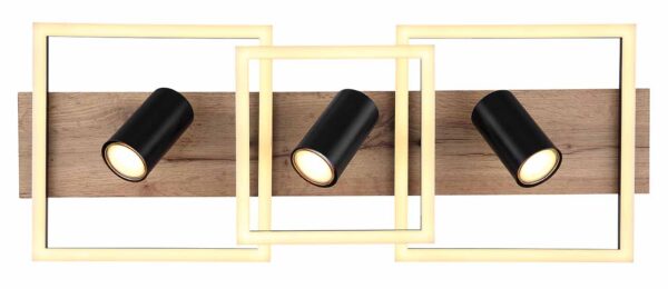 Globo Kassu plafonniere – Ingebouwd (LED) – Zwart - Image 3