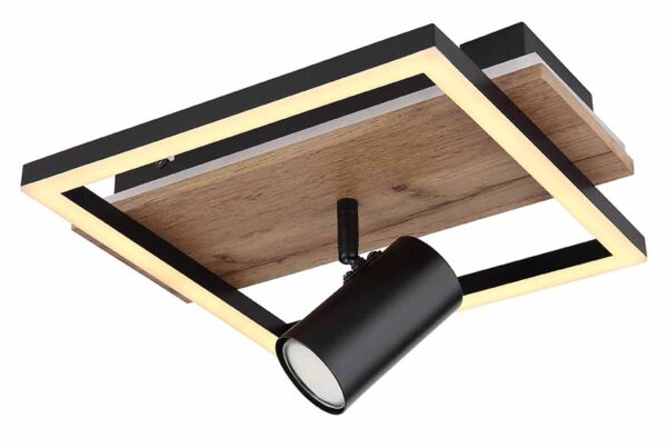 Globo Kassu plafonniere – Ingebouwd (LED) – Zwart - Image 4
