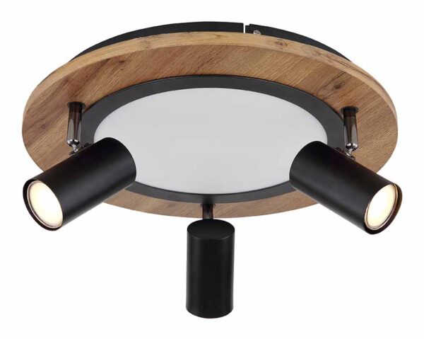 Globo Kassu plafonniere – ø 40 cm – Ingebouwd (LED) – Zwart - Image 4