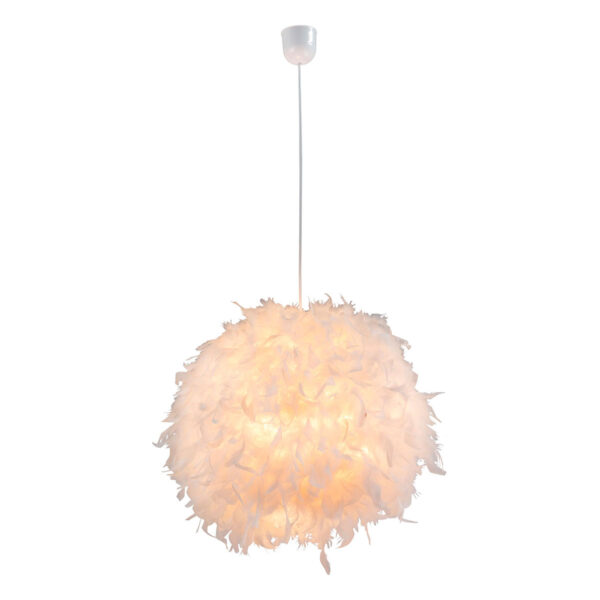 Globo Katunga hanglamp – ø 45 cm – E27 (grote fitting) – Wit